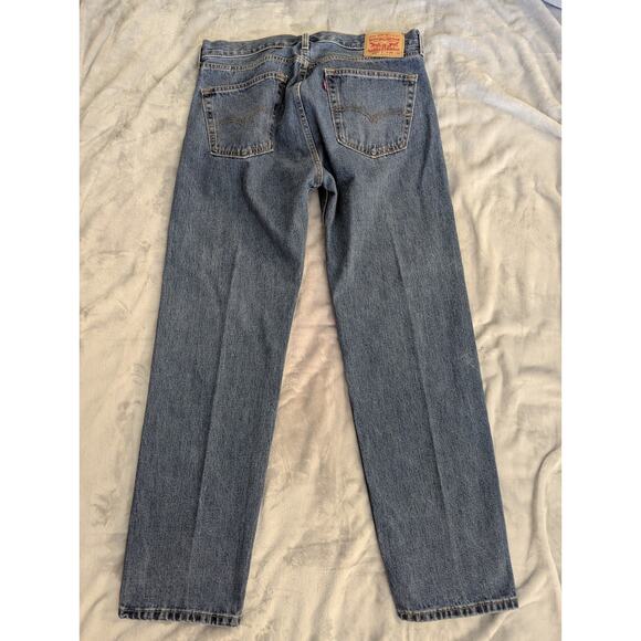 NWOT Levi's 505 Jeans Mens Size 36x32 Medium Wash Straight Leg 100% Cotton - Picture 2 of 5